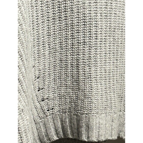 Naadam Womens Medium Wool Cashmere Cable Knit Gray Sweater - Picture 8 of 10